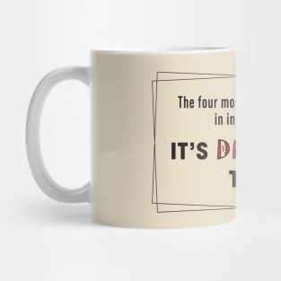 Minimalist Typography for Trader Mindset Inspiration Mug